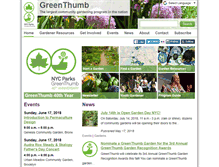 Tablet Screenshot of greenthumbnyc.org